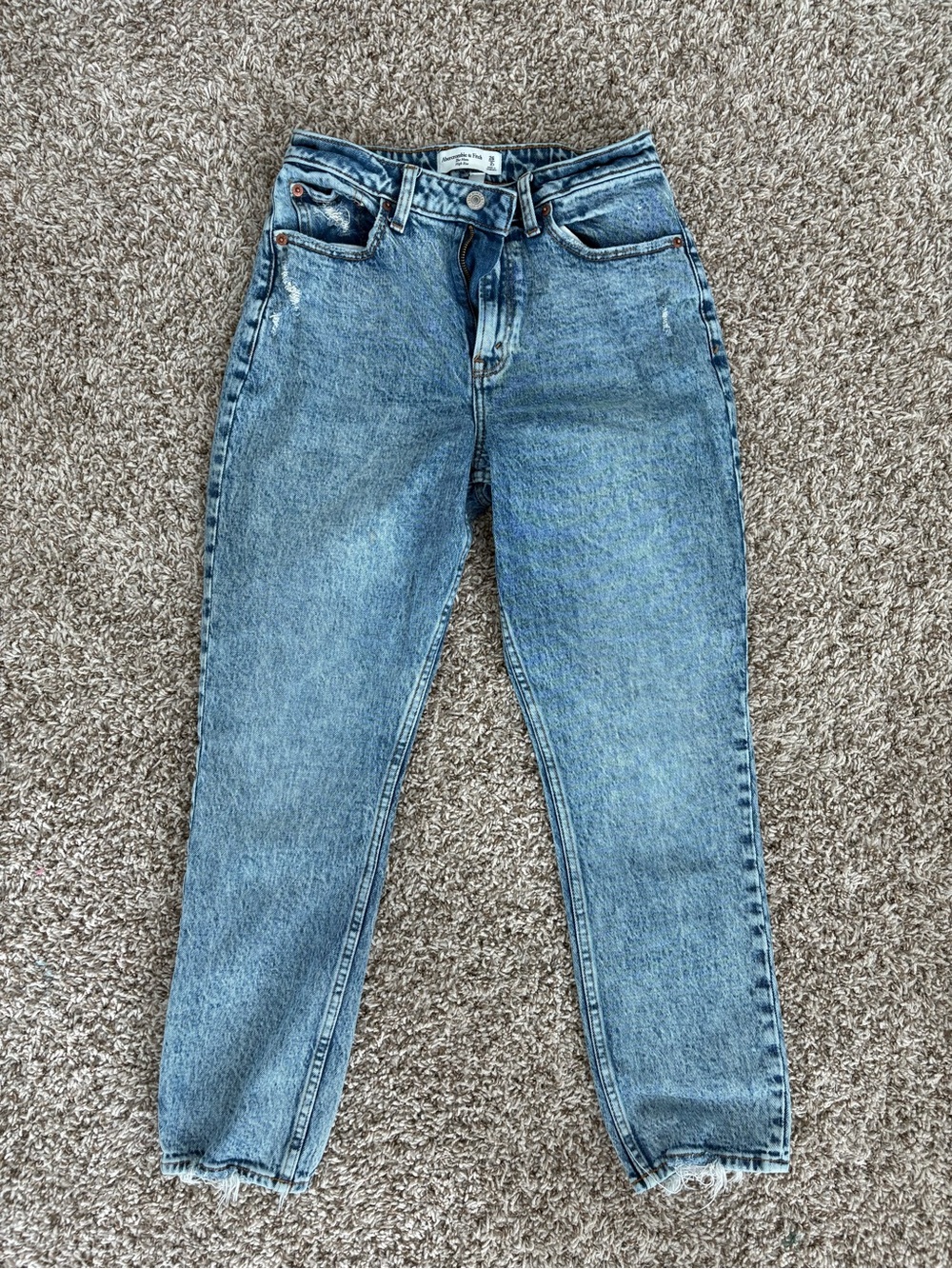 Abercrombie & Fitch High-Rise Medium Blue Women's Jeans